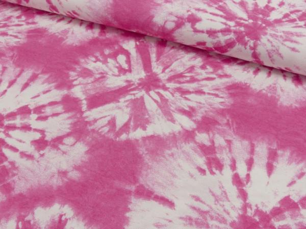Deko Druck Batikmuster in Pink